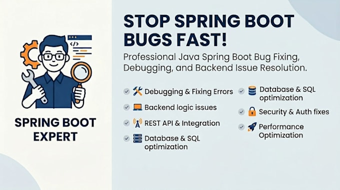 fix spring boot rest API and java backend bugs