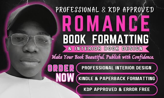 do romance book formatting, interior book design for your amazon kdp formatting