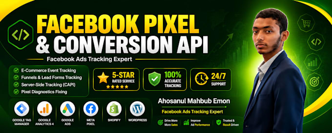 setup fb pixel, conversion API, ga4, GTM and server side tracking