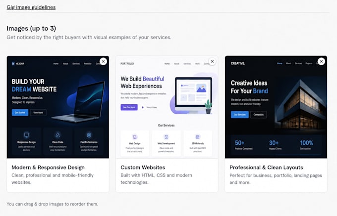 create a modern responsive HTML CSS website