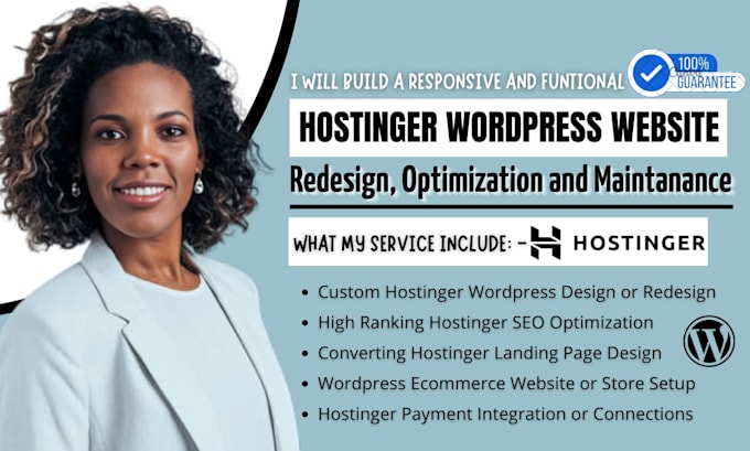 build hostinger website design hostinger wordpress hostinger ecommerce redesign