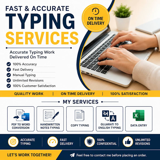 typing handwritten notes into words