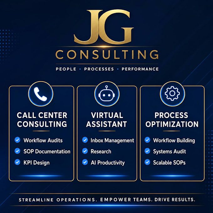 provide call center consulting and operations support