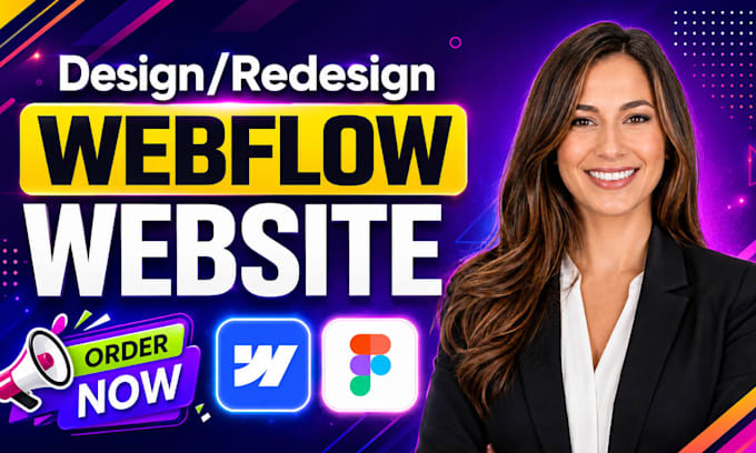design webflow website, webflow design, webflow redesign and website development