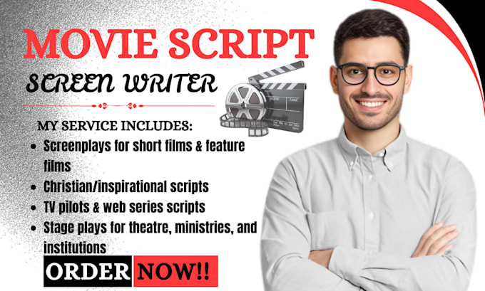 write movie script screenwriting feature film script screenplay tv series