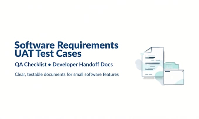 write software requirements and uat test cases