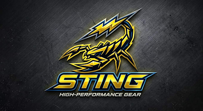 design a bold and sharp sting logo for your brand