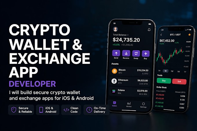develop ai powered crypto wallet app, fintech app, exchange and payment app