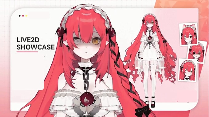 design advanced 2d vtuber model, live 2d vtuber rigging, vtuber commission