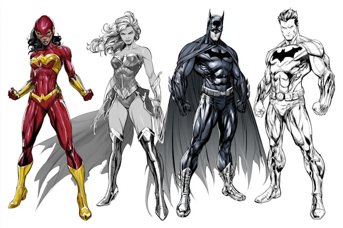 superhero character for comics