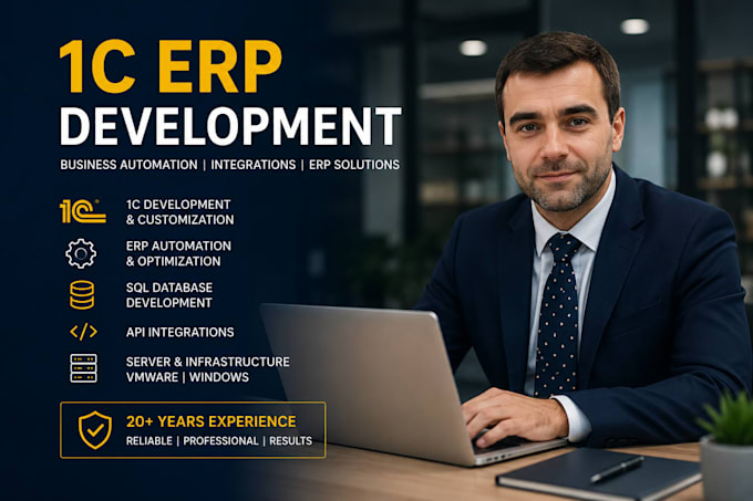 be your senior 1c erp developer for business automation