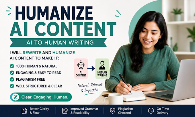 rewrite and humanize ai generated content