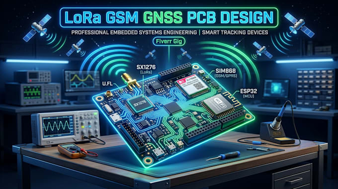 build lora GSM gnss embedded pcb for smart tracking devices