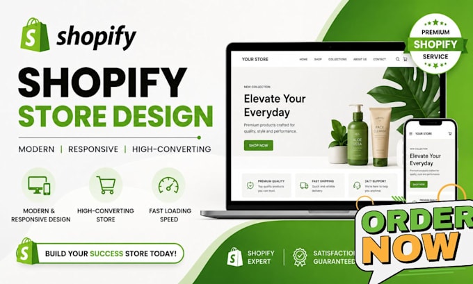 shopify store design and redesign to boost store visibility