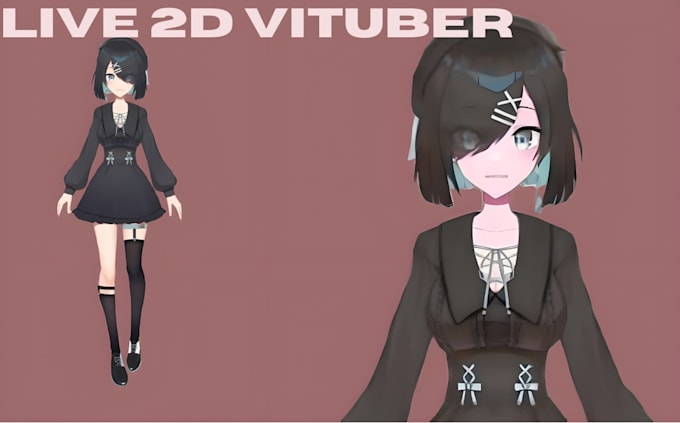 create anime live2d vtuber model vtuber rigging for vtuber studio