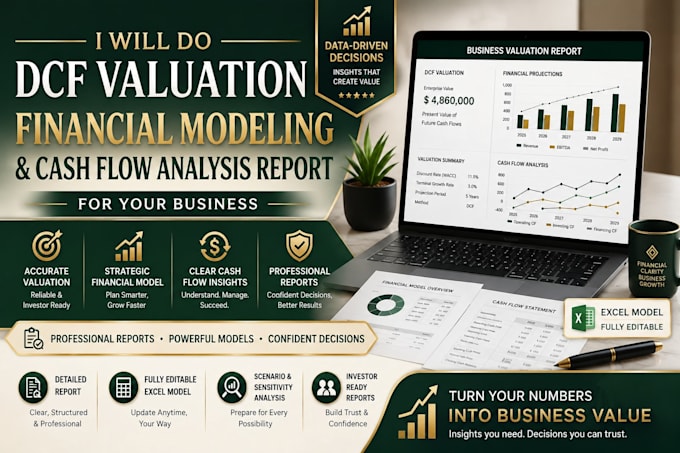 do dcf valuation financial modeling cash flow analysis report for your business
