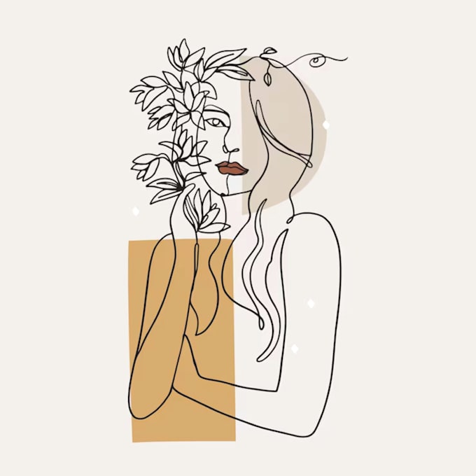 draw vector line art illustration