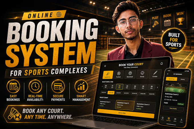 create booking systems for sports complexes