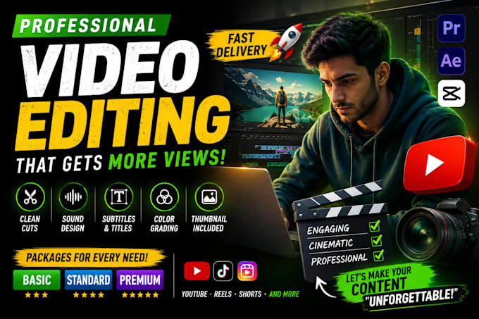edit engaging tiktok, instagram reels, and youtube shorts