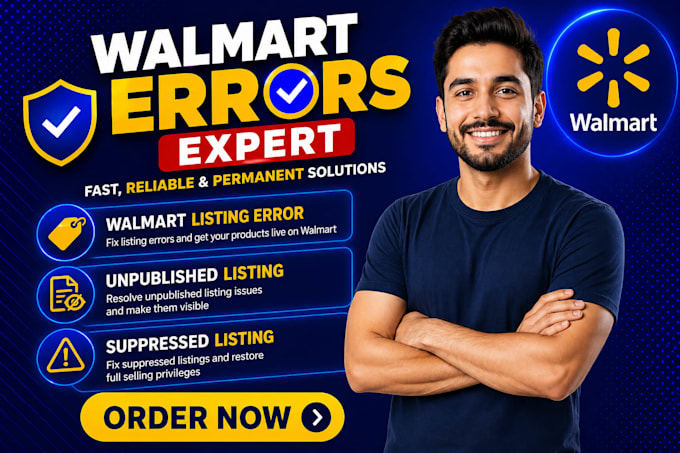 fix walmart issues, resolve walmart listing errors and health