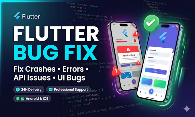 fix android and ios bugs in flutter app