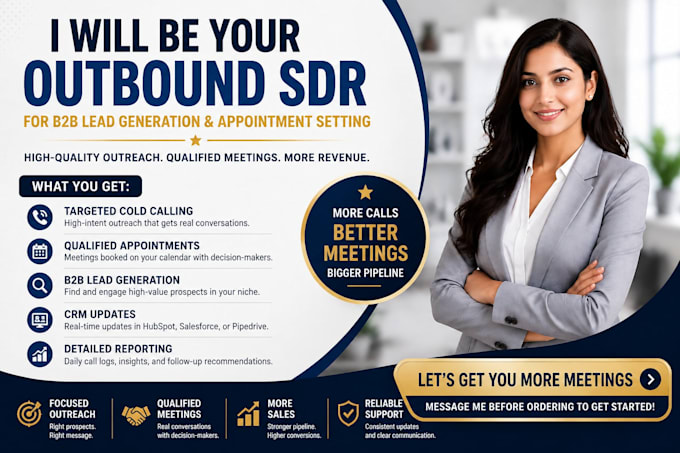 be your outbound sdr for b2b lead generation and appointment setting