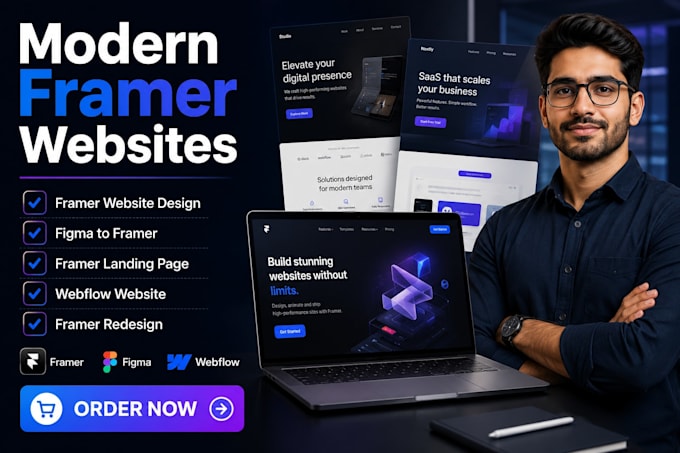design framer website, figma to framer, framer landing page and webflow