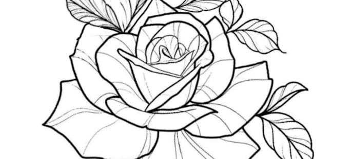 create custom line art tattoo design