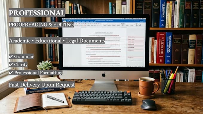 professionally proofread and edit legal and academic content