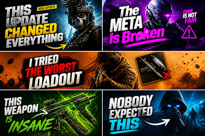 design cinematic youtube thumbnails with high CTR