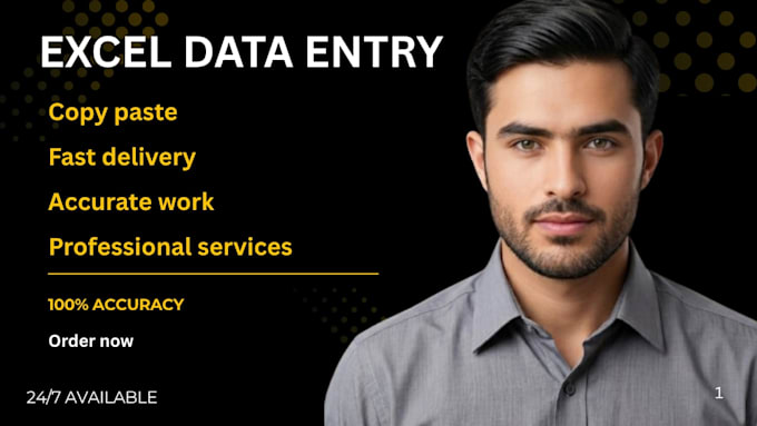 do excel data entry and spreadsheet work professionally