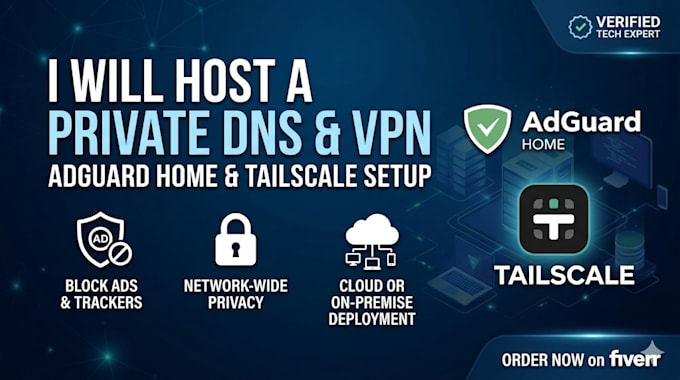 setup adguard home and tailscale VPN on cloud or on premise