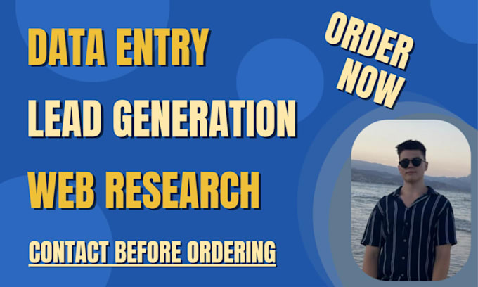 do manual web research and lead generation with verified data