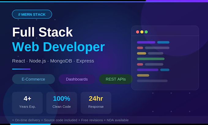 build your full stack mern web app, saas, or e commerce site