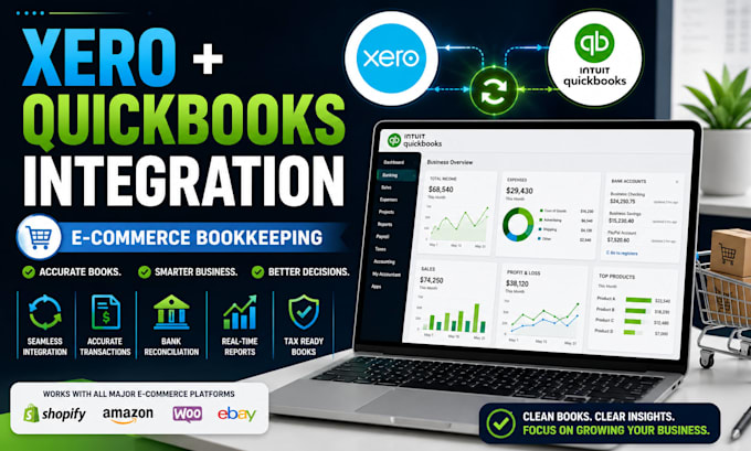 integrate xero with quickbooks for ecommerce bookkeeping