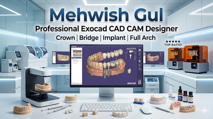 create realistic cad cam dental designs using exocad