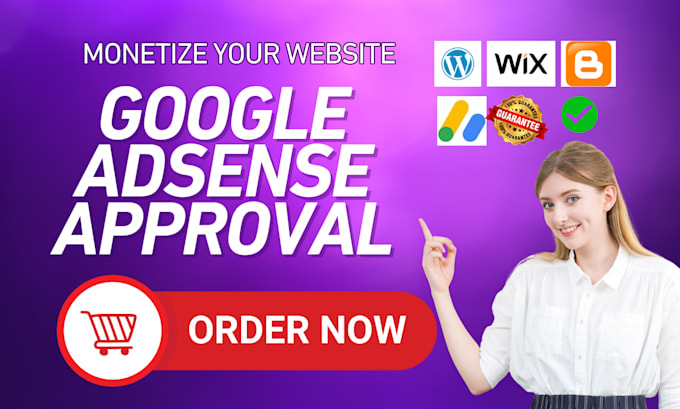create google adsense approval for wordpress blog wix website landing page
