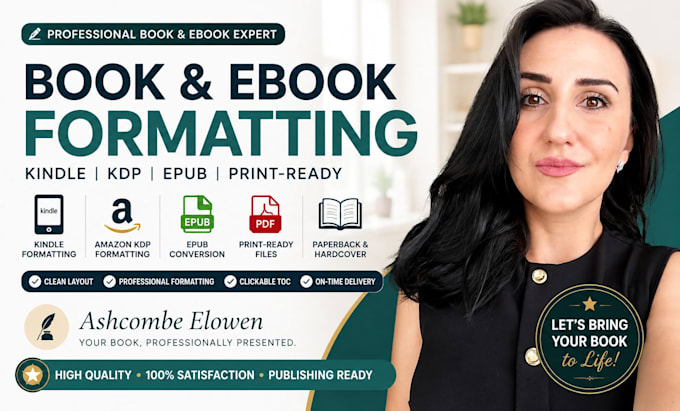 ebook formatting, kindle formatting, epub conversion amazon KDP book formatting