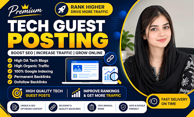 publish high technology backlinks and guest posts for SEO