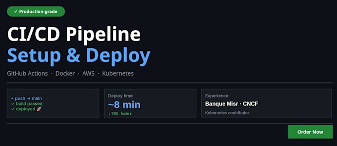 set up a cicd pipeline with github actions for your project
