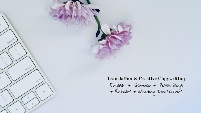 translate or write in english polish and german