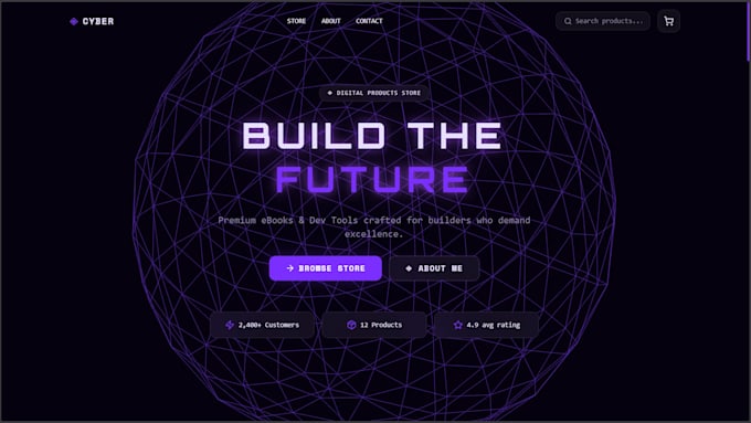 make you a personalized front end web design for your ideas