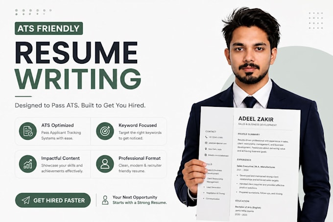 create ats resume CV and linkedin optimization