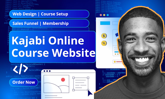 kajabi website design, kajabi online course, sales funnel, landing page