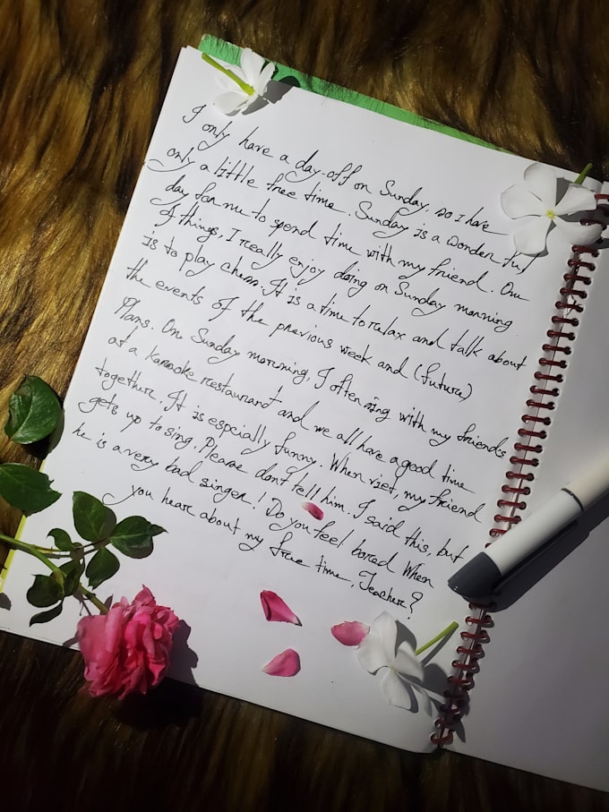 handwrite anything in beautiful cursive or plain writing
