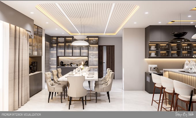 do 3d interior design and photorealistic architectural visualization