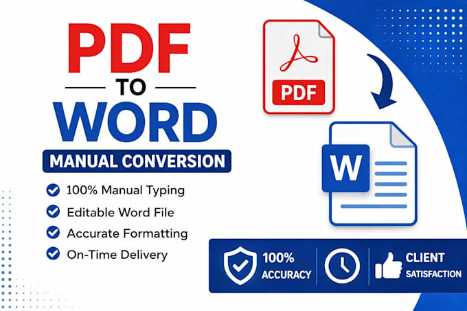 convert PDF to editable word manually