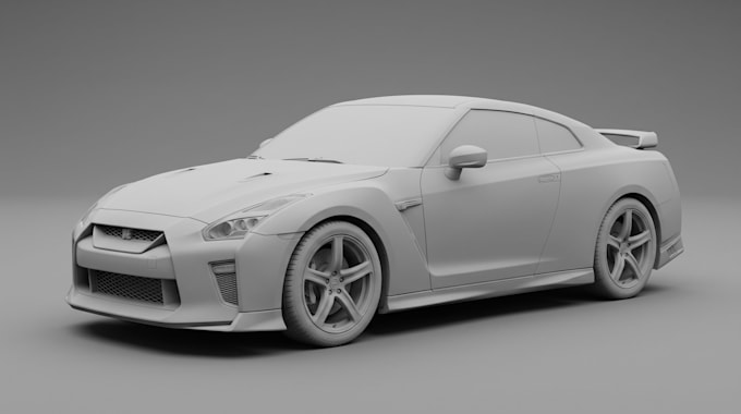 create 3d car model, vehicle modeling, realistic car design and rendering