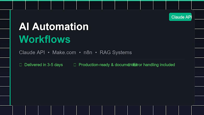 build ai automation workflows using claude API makecom and n8n