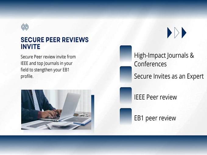 do peer review invite in ieee elsevier springer for eb1a eb2niw success